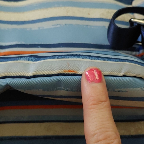 Tumi Voyageur Halle Backpack Morrocan Blue Stripe - Picture 8 of 8